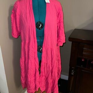 Torrid plus sized 3X open front sheer over piece